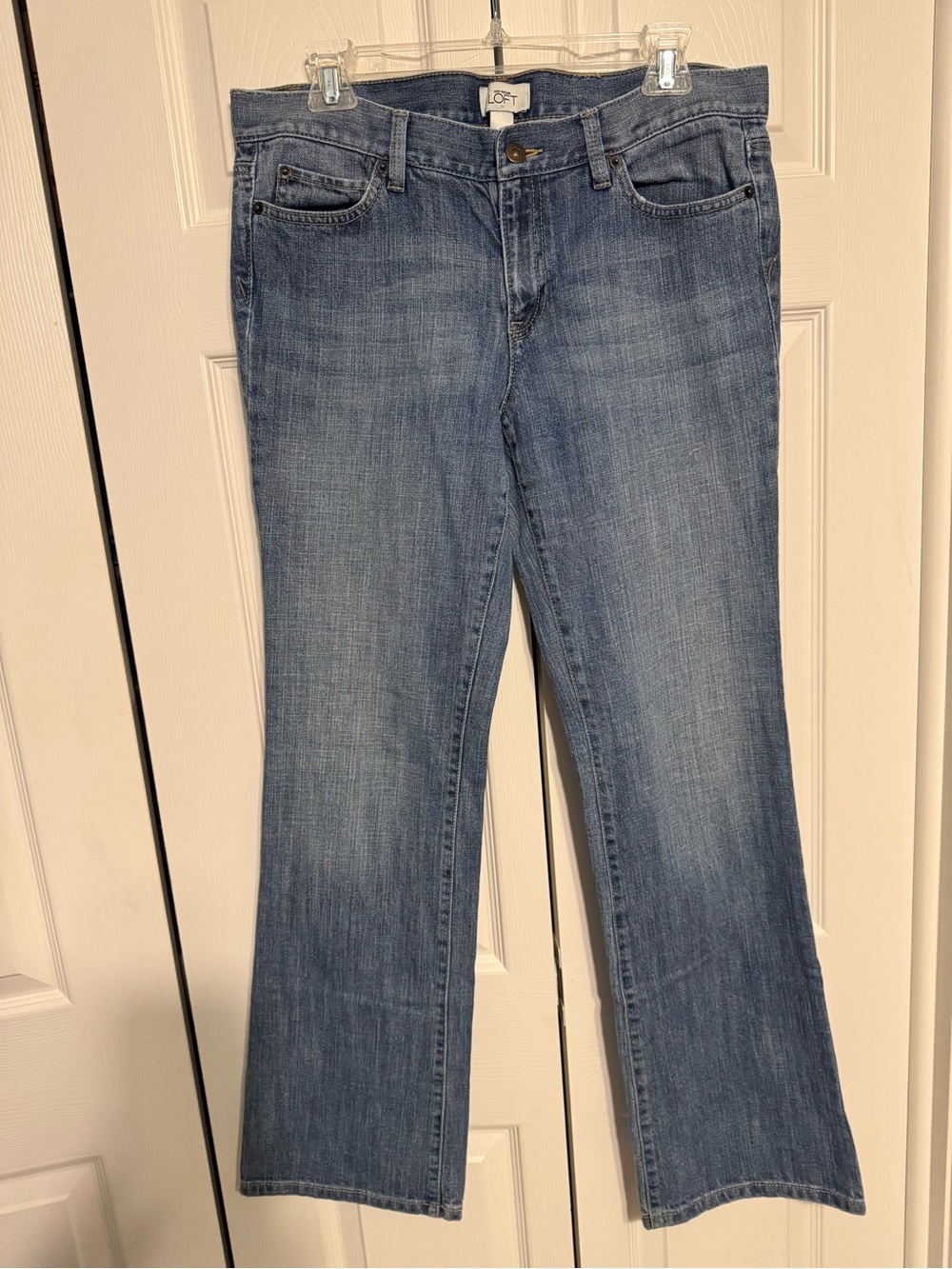 Ann Taylor Loft Medium Blue Midrise Flare Jeans